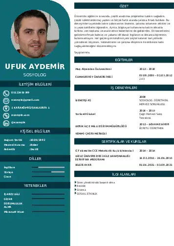 Sosyolog Cv Örnekleri cv indir